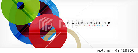 Geomtric modern backgrounds, rings abstract template 43718350