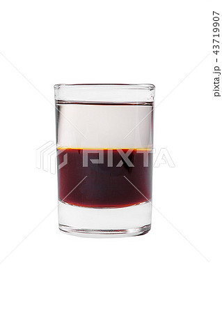 Shot of cocktail isolated white Shot of cocktail isolated white 43719907