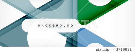 Geometric background, circles and triangles shapes banner. Illustration for business brochure or 43719951