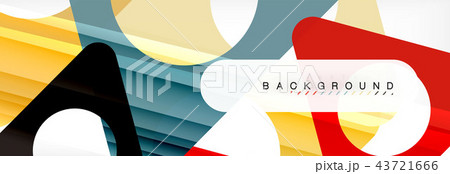 Circle and triangle abstract background 43721666