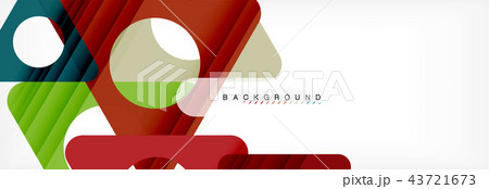 Geometric background, circles and triangles shapes banner. Illustration for business brochure or 43721673
