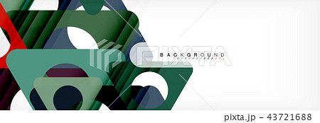 Circle and triangle abstract background 43721688