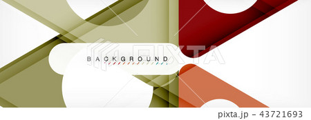 Geometric background, circles and triangles shapes banner. Illustration for business brochure or 43721693