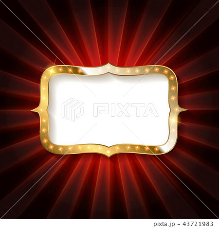 Retro light sign. Vintage style banner. Retro light sign. Vintage style banner. 43721983