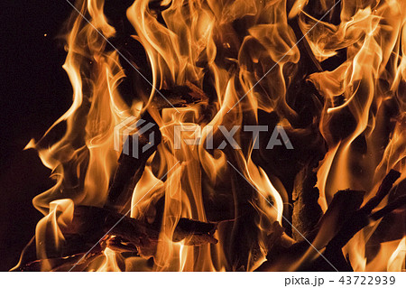 Fire flames close up photo. Fire flames close up photo. 43722939