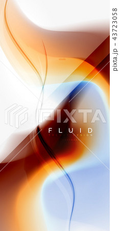 Mixing liquid color flow abstract background. Trendy abstract layout template for business or Mixing liquid color flow abstract background. Trendy abstract layout template for business or 43723058