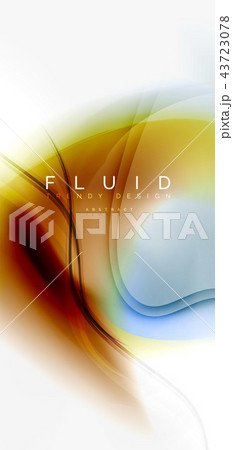 Color flowing wave, trendy liquid design template Color flowing wave, trendy liquid design template 43723078