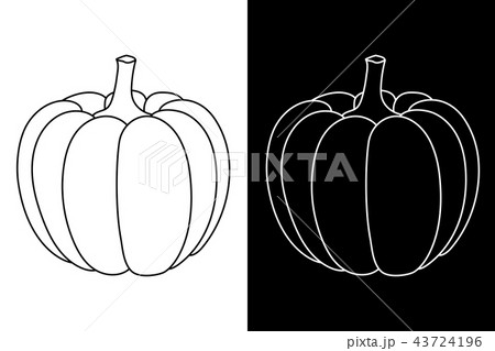 Pumpkin. Outline doodles Pumpkin. Outline doodles 43724196