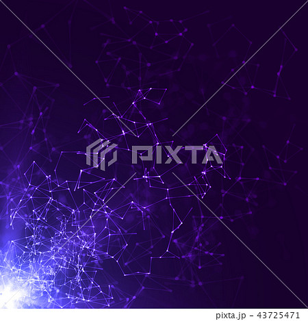light source and connected lines. vector illustration light source and connected lines. vector illustration 43725471