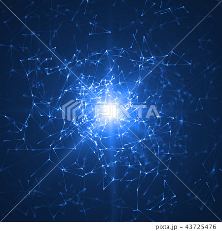 light source and connected lines. vector illustration light source and connected lines. vector illustration 43725476