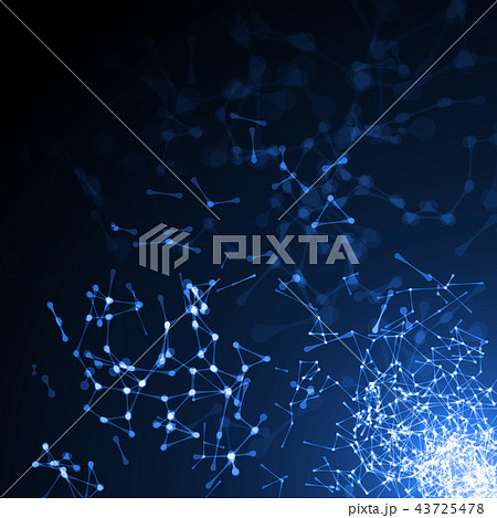 light source and connected lines. vector illustration 43725478
