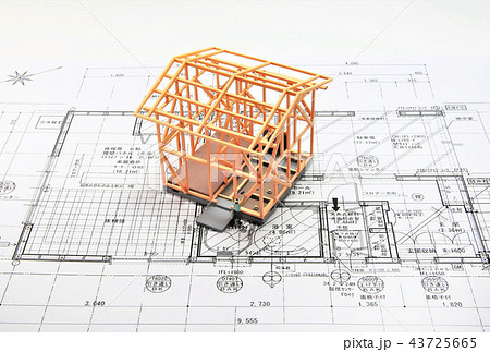 建築中のマイホーム 43725665
