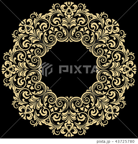 decorative line art frames for design template.  43725780