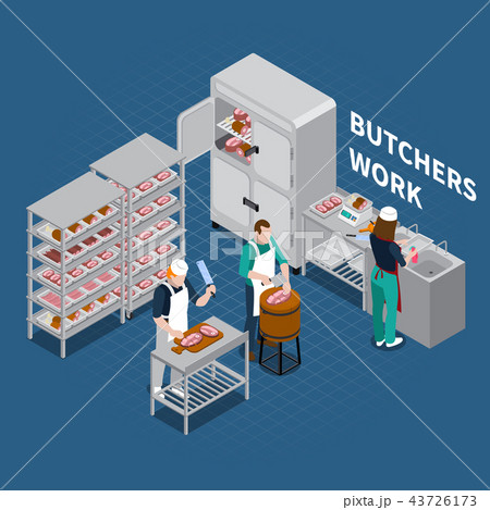 Butchery Shop Floor Background Butchery Shop Floor Background 43726173