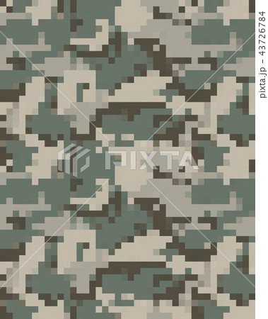 Digital fashionable camouflage pattern 43726784