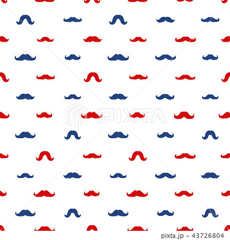 Mustaches Vector Seamless Pattern. November Holiday Wrapping. 43726804