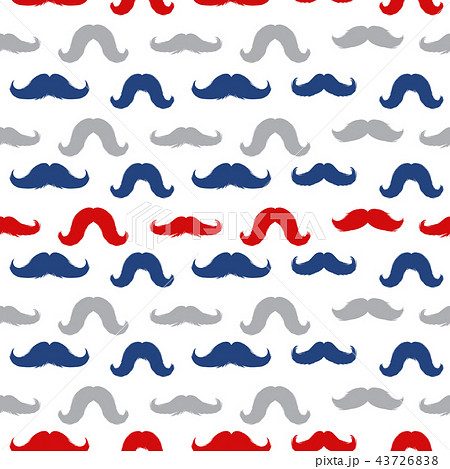 Mustache Vector Seamless Pattern. November Holiday Wrapping. Mustache Vector Seamless Pattern. November Holiday Wrapping. 43726838