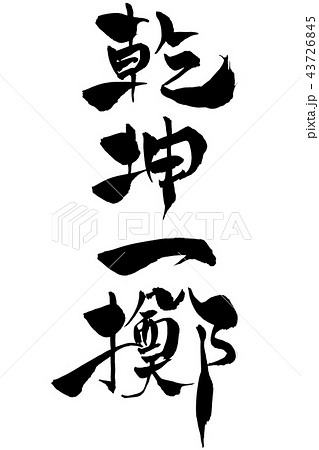 筆文字　乾坤一擲 43726845