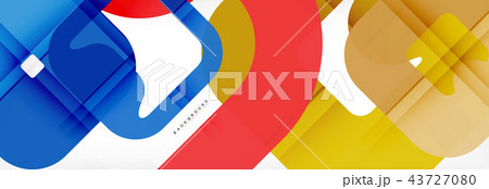 Square geometric background, multicolored template for business or technology presentation or web 43727080