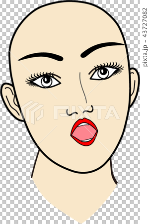 女性の顔：無題１ 43727082