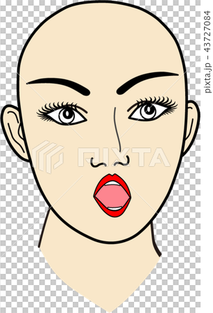 女性の顔：無題３ 43727084