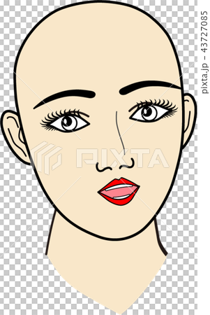 女性の顔：無題４ 43727085