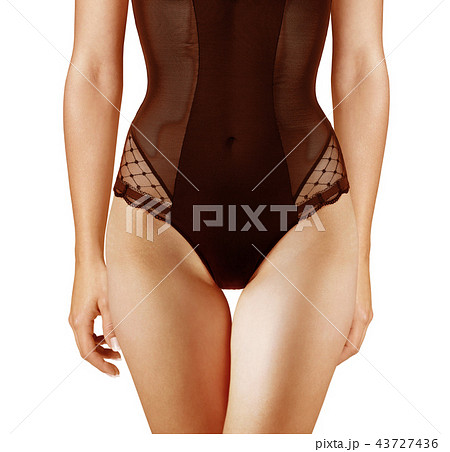 woman body in dark nightgown woman body in dark nightgown 43727436