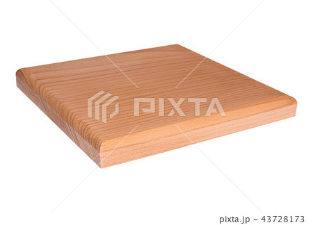 Wooden square board isolated on white background Wooden square board isolated on white background 43728173