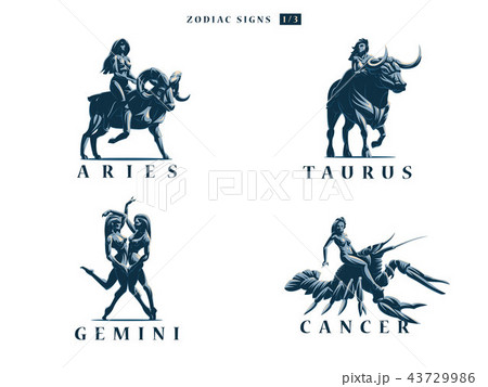 Zodiac signs. Vector illustration. 43729986