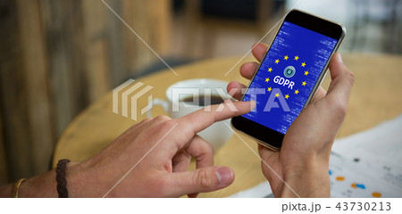 Composite image of european union locked gdpr 43730213