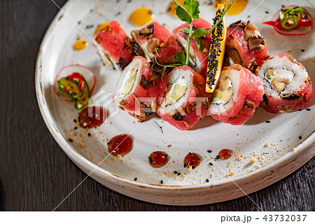 sushi in the restaurant 43732037