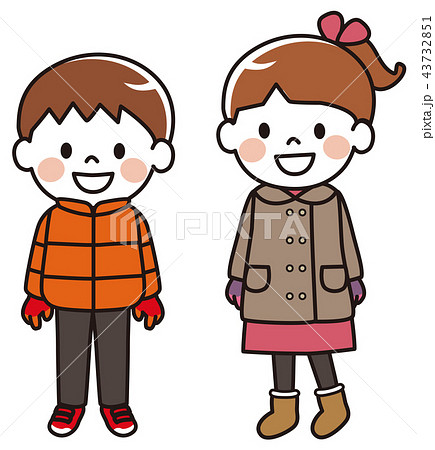 子供　秋冬の服装　 43732851