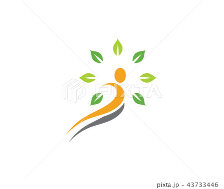 Human character logo sign 43733446
