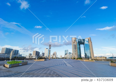 お台場センタープロムナード 夢の大橋の夕景 43733609