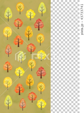 秋の木 背景のイラスト素材