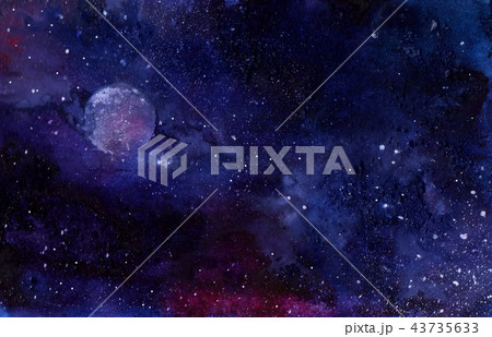 Abstract watercolor space background 1 43735633