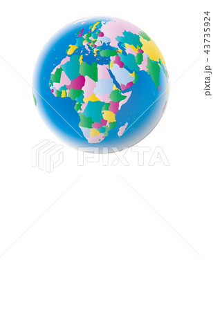 地球ヨーロッパ青カラフル 地球ヨーロッパ青カラフル 43735924