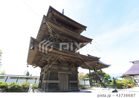 長野県　高山寺　三重塔 43736687