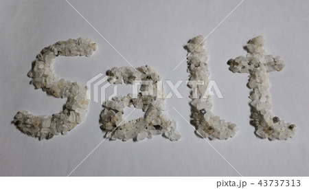 Written with salt for the winter the word salt 43737313