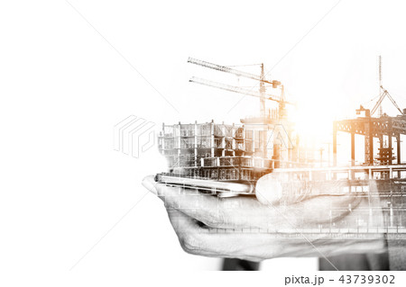 Business concept of construction and connection Business concept of construction and connection 43739302