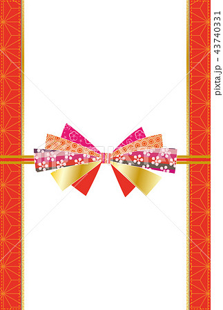 熨斗 束ね熨斗 ポストカード 和柄 43740331