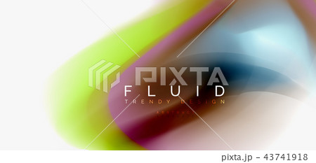 Fluid flowing wave abstract background Fluid flowing wave abstract background 43741918