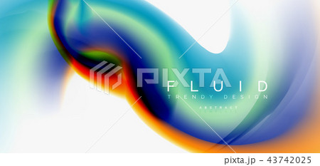 Fluid flowing wave abstract background Fluid flowing wave abstract background 43742025