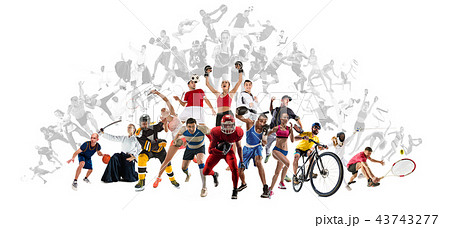 Sport collage about kickboxing, soccer, - Stock Photo [43743277] - PIXTA