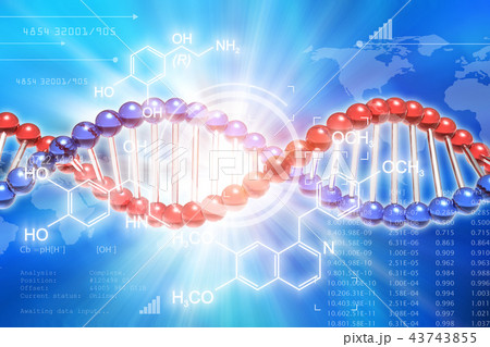 DNA genetic research science concept 43743855