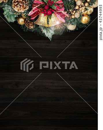 背景-クリスマス-リース-ベル 背景-クリスマス-リース-ベル 43744993