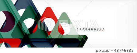 Circle and triangle abstract background 43746335