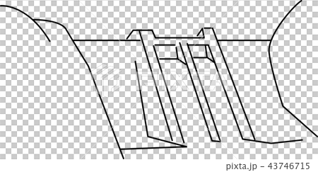 発電所イラストのイラスト素材