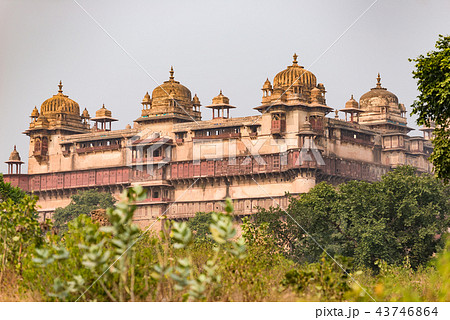 Orchha Palace, Madhya Pradesh India. Orchha Palace, Madhya Pradesh India. 43746864