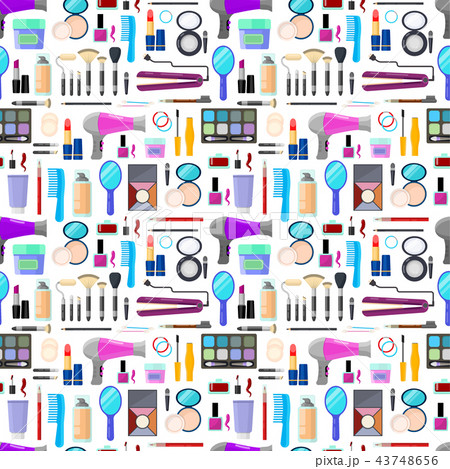 pattern of tools for makeup 43748656